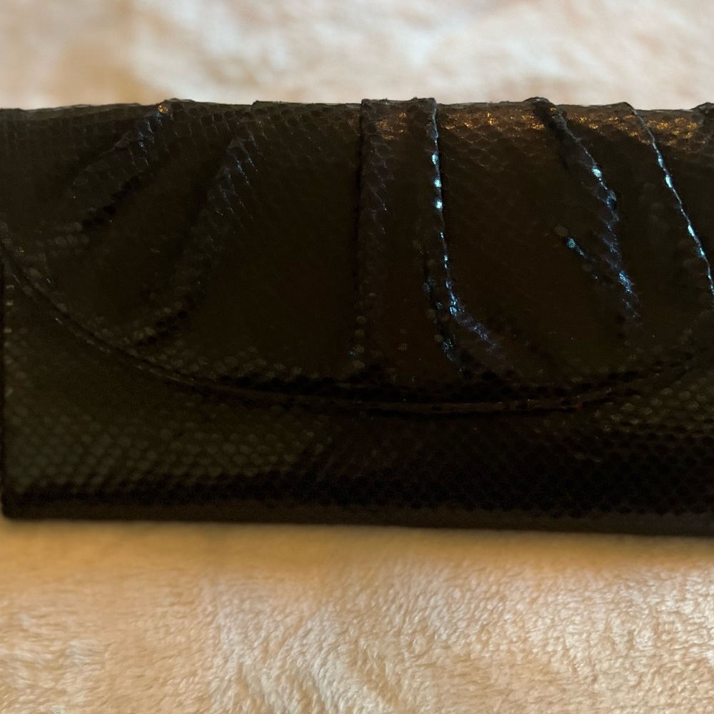 Black clutch wristlet. Perfect for formals or date night